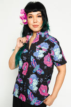 Load image into Gallery viewer, Women's Glamour Ghoul Camp Shirt