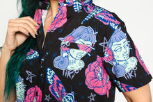 Load image into Gallery viewer, Women's Glamour Ghoul Camp Shirt