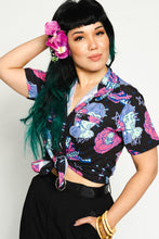 Load image into Gallery viewer, Women's Glamour Ghoul Camp Shirt