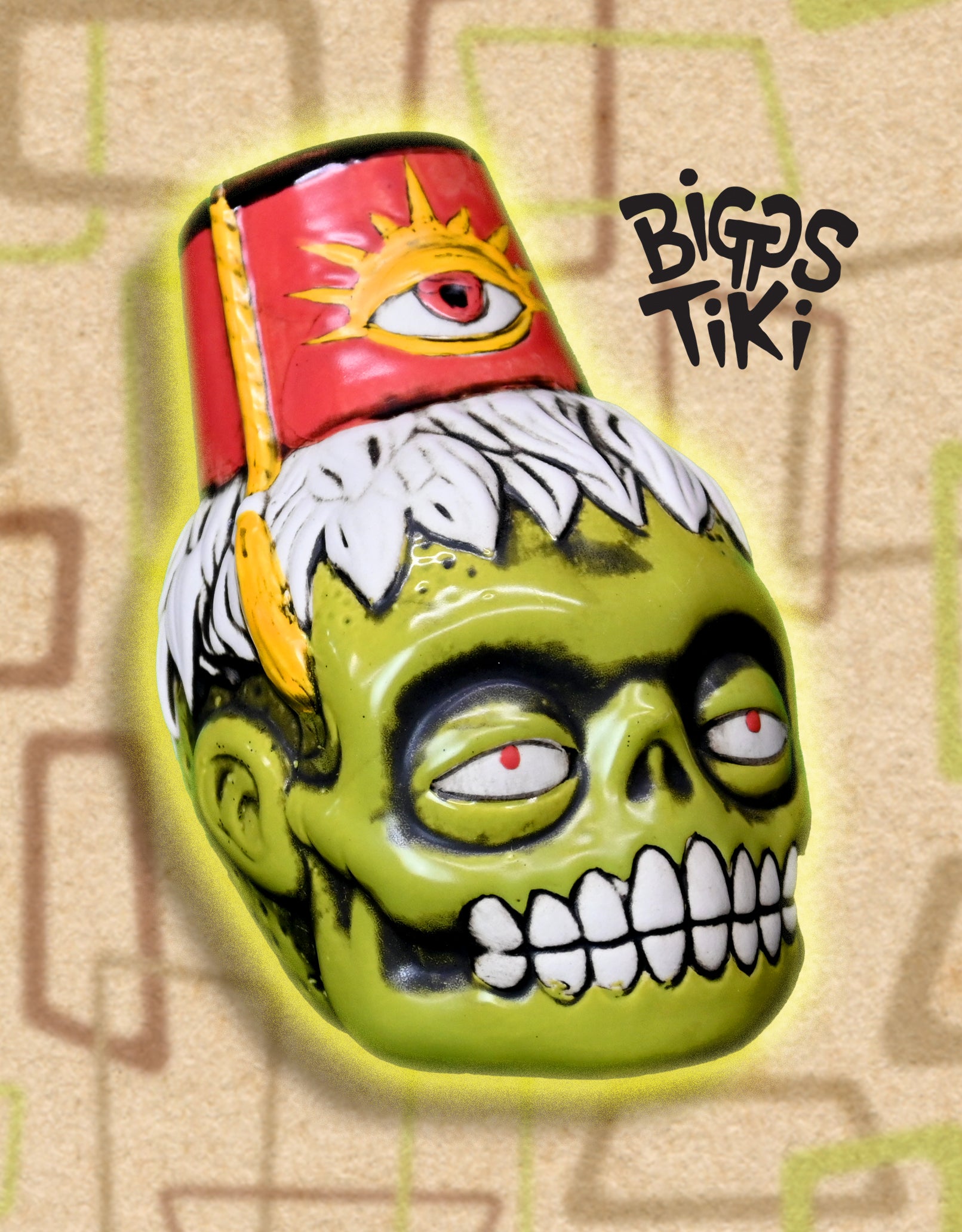 Zombie Fez Import Mug - Green
