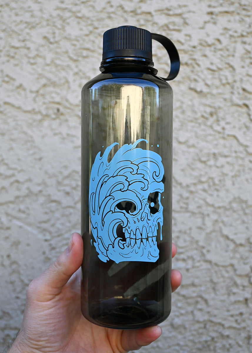 Blue Skull Water Bottle