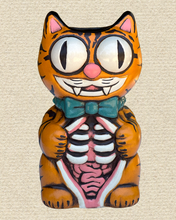 Load image into Gallery viewer, Cut Guts Tiki Mug - Tiger Striped Stoneware
