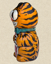 Load image into Gallery viewer, Cut Guts Tiki Mug - Tiger Striped Stoneware
