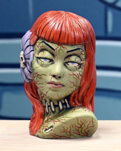 Load image into Gallery viewer, &quot;Infected&quot; Ghoul Girl Tiki Mug - Red Hair, Blue eyes
