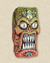 Load image into Gallery viewer, Sea Creature Tiki Mug AP 1/1 - Green/Pink fade Stoneware
