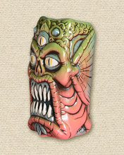 Load image into Gallery viewer, Sea Creature Tiki Mug AP 1/1 - Green/Pink fade Stoneware
