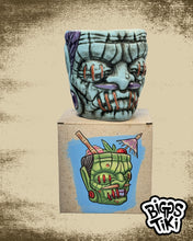 Load image into Gallery viewer, Shrunken Head Import Tiki Mug - Blue
