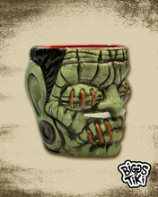 Load image into Gallery viewer, Shrunken Head Import Tiki Mug - Green
