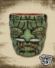 Load image into Gallery viewer, Shrunken Head Import Tiki Mug - Green
