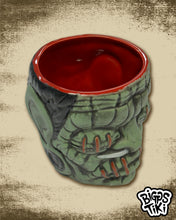 Load image into Gallery viewer, Shrunken Head Import Tiki Mug - Green
