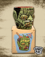 Load image into Gallery viewer, Shrunken Head Import Tiki Mug - Green
